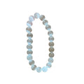 Geometric Round Cat Eye Stone Beaded Bangle For Girls Minimalist Preppy Daily Jewelry view 5