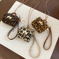 Light Luxury Cowhide Leopard Print Removable Round Pendant Sweater Necklace For Bags And Outfits view 4