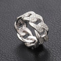 Light Luxury Buckle Ring For Women, Micro Paved Zircon Korean Style Fashion Finger Jewelry view 1