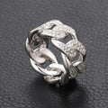 Light Luxury Buckle Ring For Women, Micro Paved Zircon Korean Style Fashion Finger Jewelry view 3
