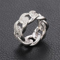Light Luxury Buckle Ring For Women, Micro Paved Zircon Korean Style Fashion Finger Jewelry view 2