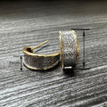 Elegant Two Tone Stud Earrings For Women, New Fashion Delicate Accessories For Stylish Jewelry view 4