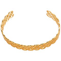 European American Style Hollow Flower Open Metal Bangle For Women Elegant Minimalist Jewelry view 5