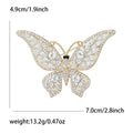 Alloy Rhinestone Enamel Butterfly Brooch Scarf Buckle For Coats view 9