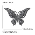 Alloy Rhinestone Enamel Butterfly Brooch Scarf Buckle For Coats view 10
