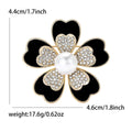 Metal Alloy Five Petal Flower Brooch For Womens Clothing Decoration view 6