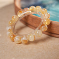Light Luxury Geometric Faux Crystal Beaded Bracelet For Women, Minimalist Round Bead Fashion Jewelry view 4