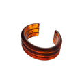 Western Style Three Layer Geometric Round Resin Open Bangle Minimalist Fashion Jewelry For Women view 5