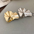 Textured Alloy Wrinkled Flower Ring For Women, Unique Geometric Statement Index Finger Jewelry view 2