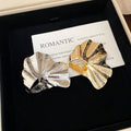 Textured Alloy Wrinkled Flower Ring For Women, Unique Geometric Statement Index Finger Jewelry view 4