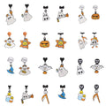 Halloween Cartoon Cute Ghost Pumpkin Earrings Creative Funny Statement Ear Jewelry For Women view 1