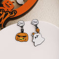 Halloween Cartoon Cute Ghost Pumpkin Earrings Creative Funny Statement Ear Jewelry For Women view 4