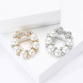 Alloy Geometric Bow Brooch With Rhinestones For Women's Accessories view 4