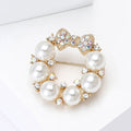 Alloy Geometric Bow Brooch With Rhinestones For Women's Accessories view 2