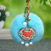 Multicolor Ruyi-Lock Sky-Blue-Pom