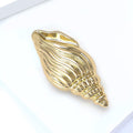 Polished Alloy Conch Shell Brooch For Minimalist Apparel Accessories view 2
