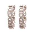 Sparkling Zircon Geometric Round Copper Huggie Earrings Light Luxury Fashion Ear Jewelry view 5