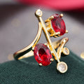 Court Style Round Crown Princess Ring For Women, Luxury Fashion Statement Finger Jewelry view 3