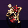 Court Style Round Crown Princess Ring For Women, Luxury Fashion Statement Finger Jewelry view 1