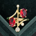 Court Style Round Crown Princess Ring For Women, Luxury Fashion Statement Finger Jewelry view 2