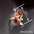 Court Style Round Crown Princess Ring For Women, Luxury Fashion Statement Finger Jewelry view 4