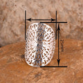 European American Sunflower Hollow Metal Ring British Vintage Designer Fashion Finger Jewelry view 4