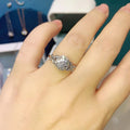 Korean Butterfly Bridal Proposal Ring For Women, Light Luxury Elegant Lady Fashion Finger Jewelry view 3