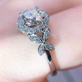 Korean Butterfly Bridal Proposal Ring For Women, Light Luxury Elegant Lady Fashion Finger Jewelry view 2