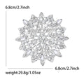 Alloy Rhinestone Hollow Sunflower Brooch For Suits And Dresses view 6