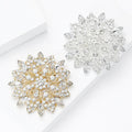 Alloy Rhinestone Hollow Sunflower Brooch For Suits And Dresses view 3