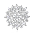 Alloy Rhinestone Hollow Sunflower Brooch For Suits And Dresses view 2