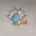 Old Money Style Acrylic Ring, New Chinese Vintage Faux Rice Pearl High Transparency Finger Ring view 4