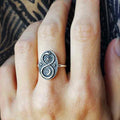 European American Mystery Ring For Women, Snake Sun Star Design Niche Cross Border Fashion Ring view 3