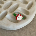 Zinc Alloy Enamel Apple Contrast Color Open Ring Minimalist Cartoon Vacation Style view 4