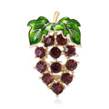 Rhinestone Alloy Grape Brooch Pin Necklace For Student Accessories view 2