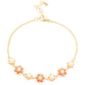 Vintage Style Faux Pearl Rhinestone Flower Adjustable Bangle For Elegant Everyday Wear view 5