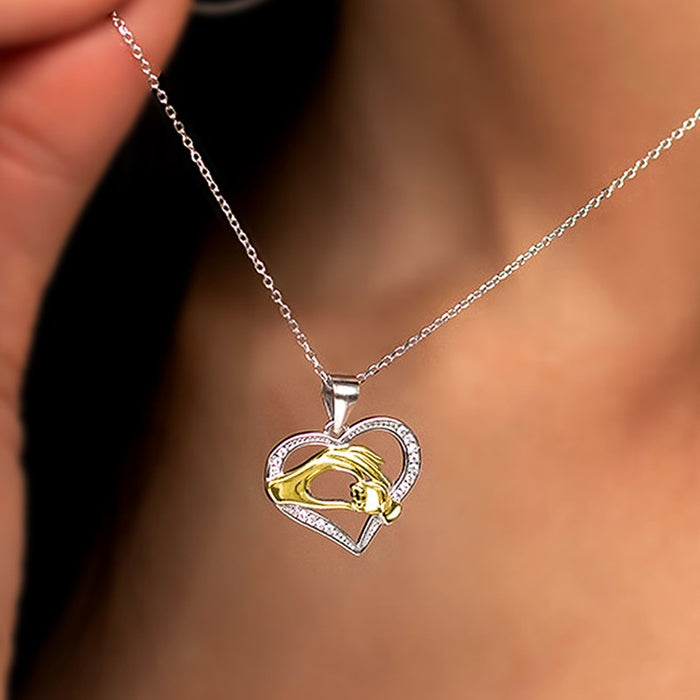 European American Heart Pendant Necklace For Women Delicate Design Heart Shape Fashion Jewelry