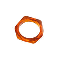 Euro American Style Irregular Round Marbled Resin Bangle Fashion Statement Bracelet view 5