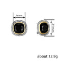 Elegant Two Tone Stud Earrings For Women, Business Style Light Luxury Fashion Jewelry view 4