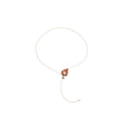 Vintage Ethnic Wood Flower Lotus Butterfly Crystal Pendant Sweater Necklace For Women view 5