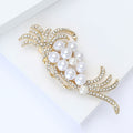 Light Luxury Pearl Rhinestone Brooch Pin For Sweaters And Cardigans view 3