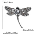 Alloy Rhinestone Dragonfly Brooch Pin For Womens Fashion Apparel view 6