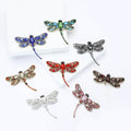 Alloy Rhinestone Dragonfly Brooch Pin For Womens Fashion Apparel view 4
