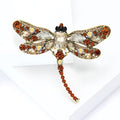Alloy Rhinestone Dragonfly Brooch Pin For Womens Fashion Apparel view 2