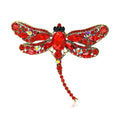 Alloy Rhinestone Dragonfly Brooch Pin For Womens Fashion Apparel view 5