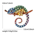 Alloy Enamel Chameleon Lizard Brooch For Unisex Clothing Decoration view 5