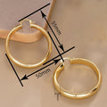 Exotic Slash Pattern Hoop Ear Cuffs For Women, Middle Eastern Style Glossy Fashion Jewelry Earrings view 4
