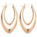 Glossy Metal Waterdrop Pendant Drop Earrings Minimalist European American Stud Style Jewelry view 5
