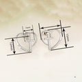 Korean Style Irregular Heart Stud Earrings For Women, Fashion Light Luxury Jewelry view 4