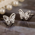 Korean Style Simple Butterfly Stud Earrings For Women, Sweet Daily Wear Elegant Fashion Jewelry view 1